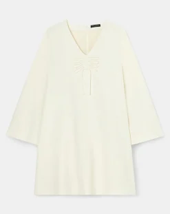 Tara Jarmon Robes|Robe Rolie écrue