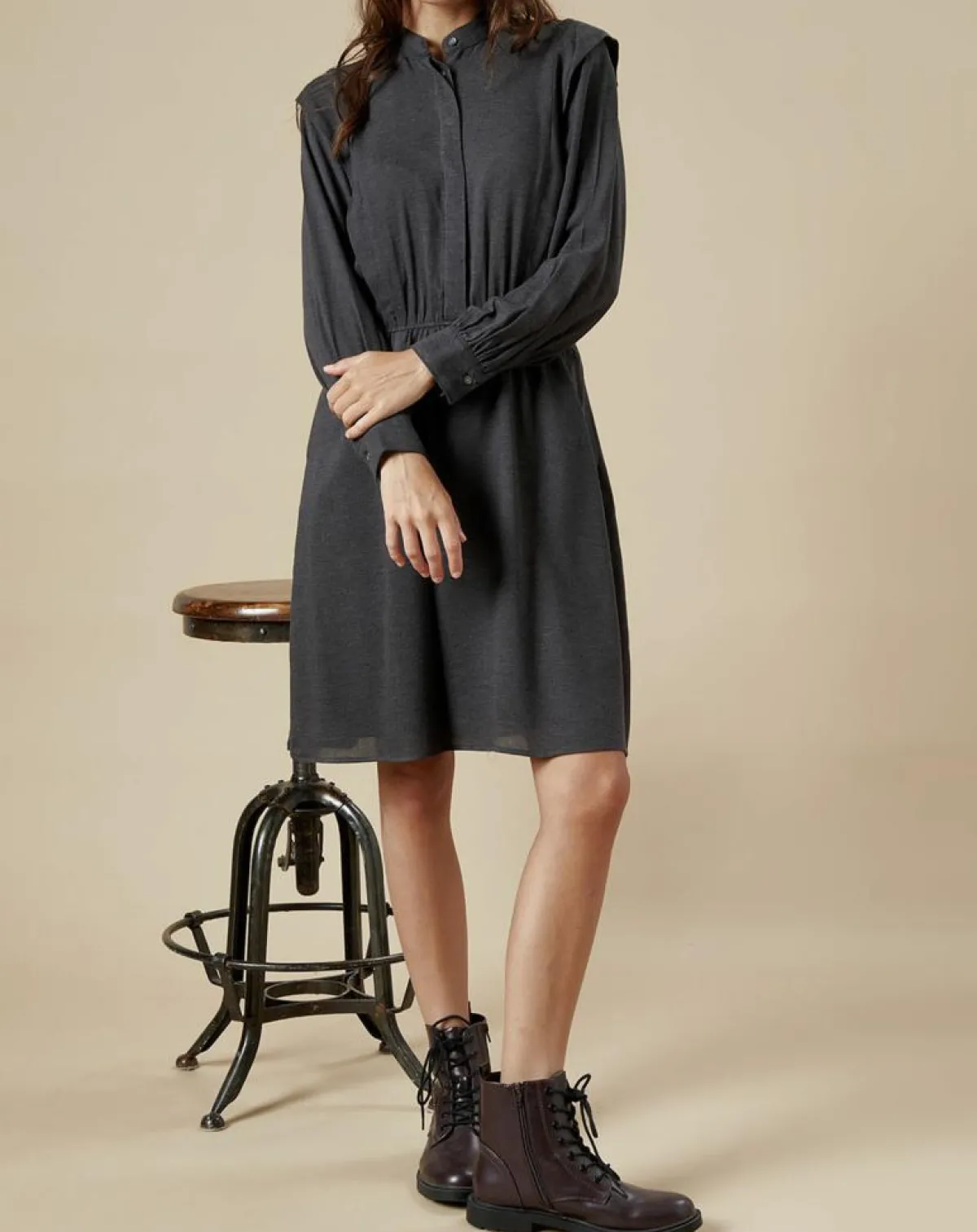 Hartford Robes|Robe Rooka gris foncé