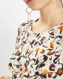 Zapa Robes|Robe Ruben imprimée multicolore