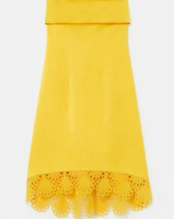 Tara Jarmon Robes|Robe satinée jaune