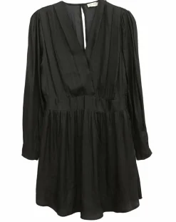See u Soon Robes|Robe satinée Naomie noire