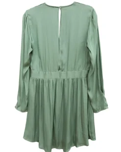 See u Soon Robes|Robe satinée Naomie verte
