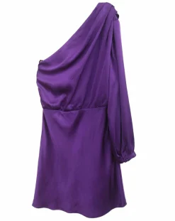 See u Soon Robes|Robe satinée Romane purple