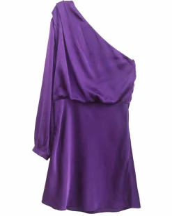 See u Soon Robes|Robe satinée Romane purple