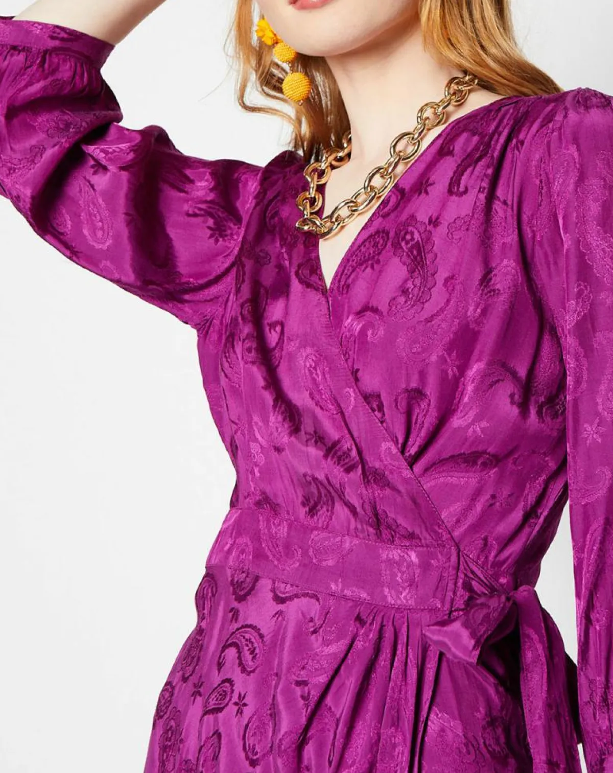 La Petite Etoile Robes|Robe Shima broderies ton sur ton violette