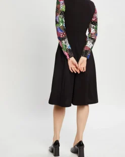 Manoush Robes|Robe Shiny Patch noir/multicolore