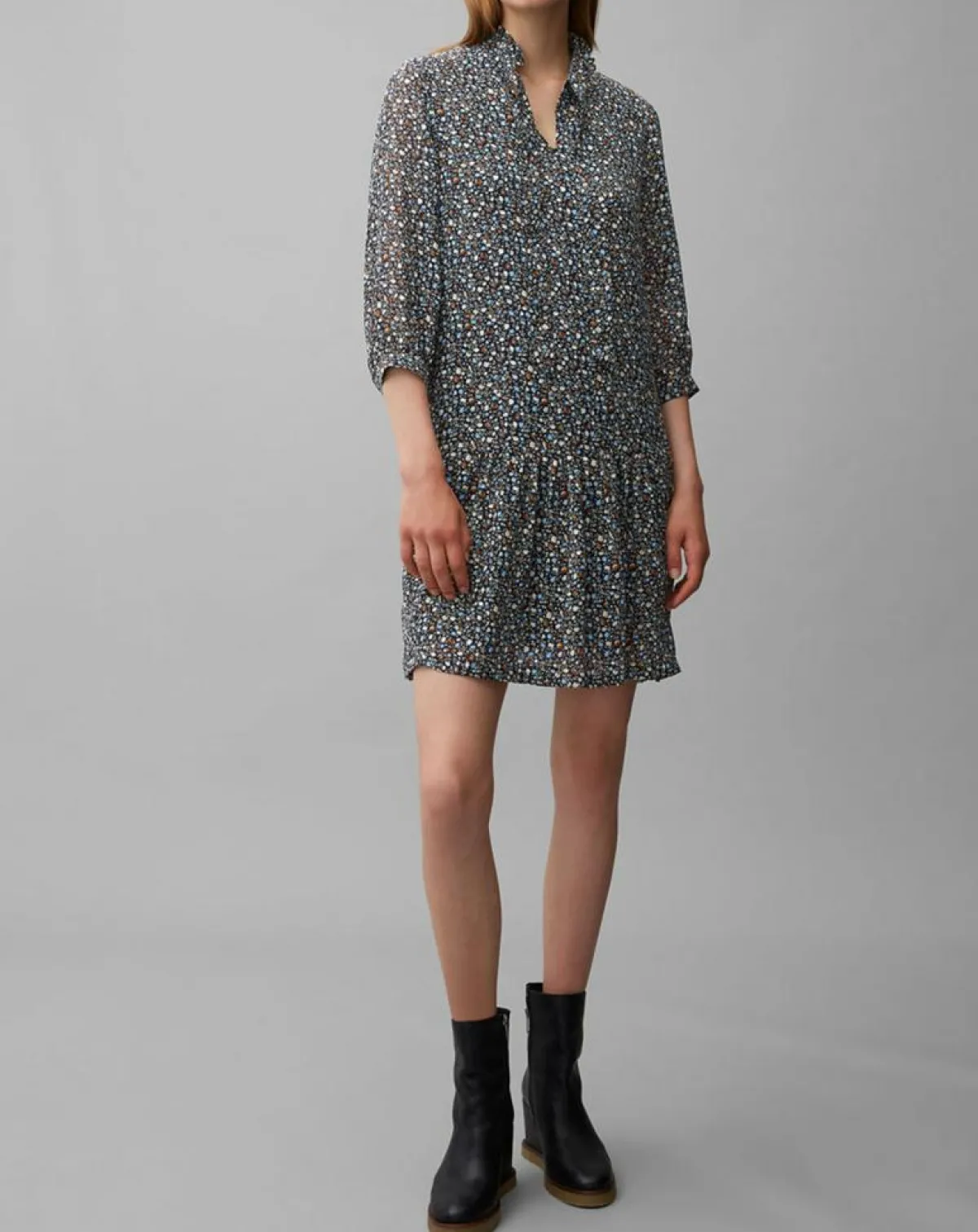 Marc O'Polo Robes|Robe Suzie imprimée à fleurs multicolore