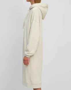 Marc O'Polo Robes|Robe sweat en Coton bio écrue