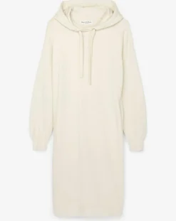 Marc O'Polo Robes|Robe sweat en Coton bio écrue