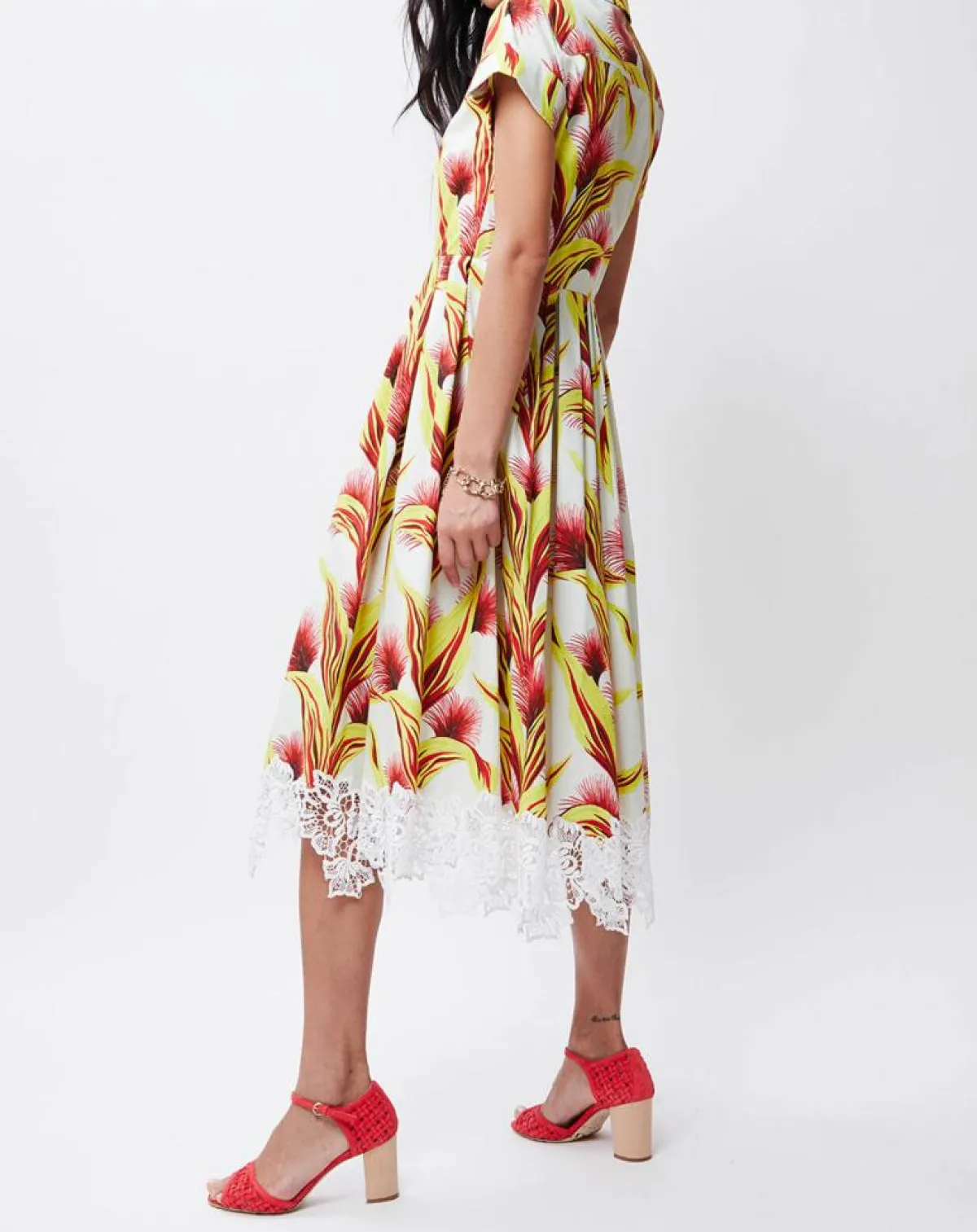 John Galliano Robes|Robe Tropical multicolore