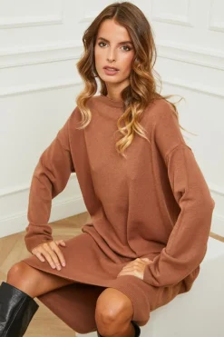 Fleur de cachemire Robes|Robe Victoire Camel