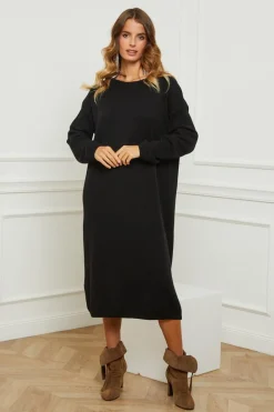 Fleur de cachemire Robes|Robe Victoire Noire