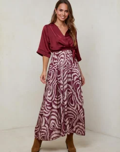 Alice & Charlotte Robes|Robe Yasmine bordeaux