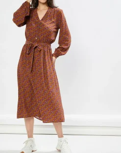 La Petite Etoile Robes|Robe Yazzi imprimée marron