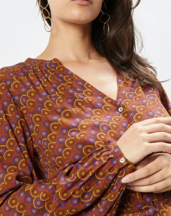 La Petite Etoile Robes|Robe Yazzi imprimée marron