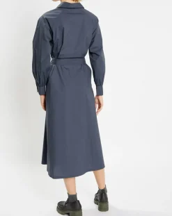 Jodhpur Robes|Robe-Chemise Pom gris foncé
