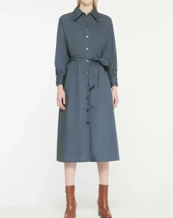 Jodhpur Robes|Robe-Chemise Pom gris foncé