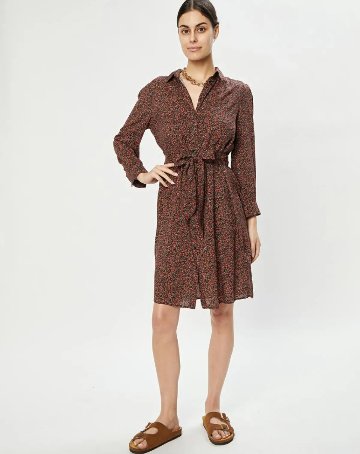 Cyrillus Robes|Robe-chemise Star Anise Liberty multicolore