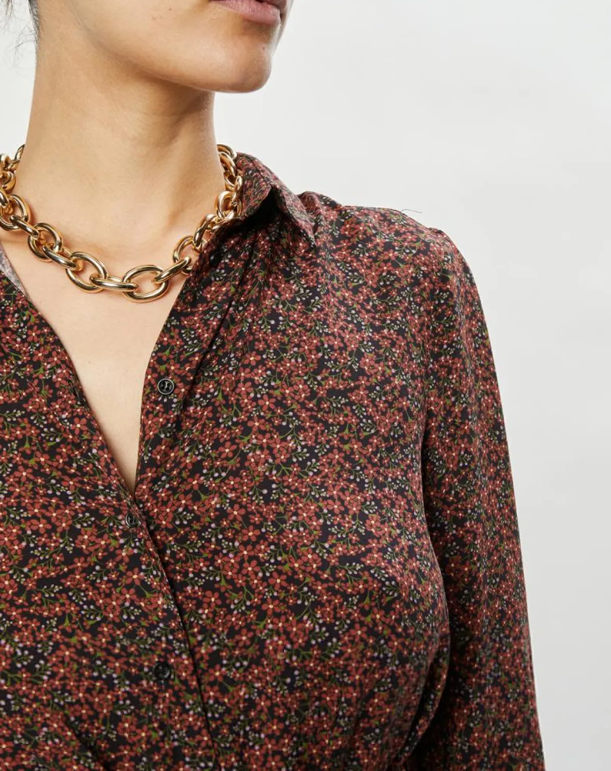 Cyrillus Robes|Robe-chemise Star Anise Liberty multicolore