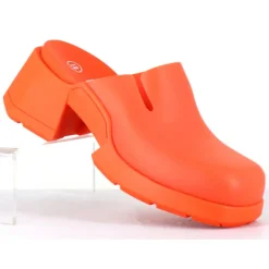 E8 By Miista Sandales À Talons|Sabots Blissa orange - Talon 6 cm