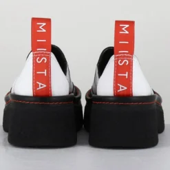 E8 By Miista Sandales À Talons|Sabots en Cuir Mercedes blancs - Talon 6 cm