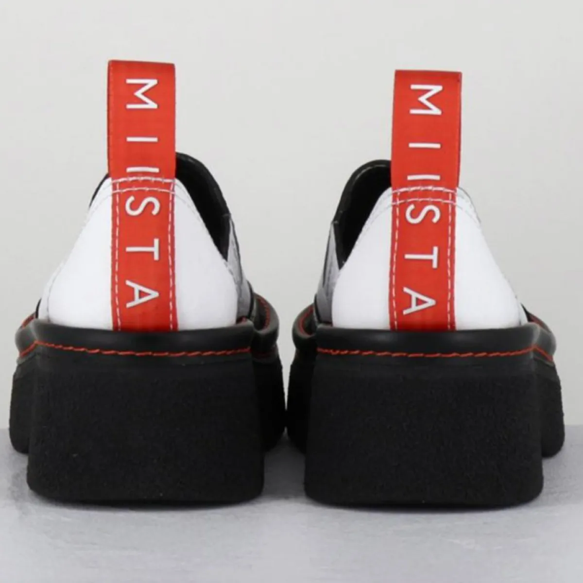 E8 By Miista Sandales À Talons|Sabots en Cuir Mercedes blancs - Talon 6 cm