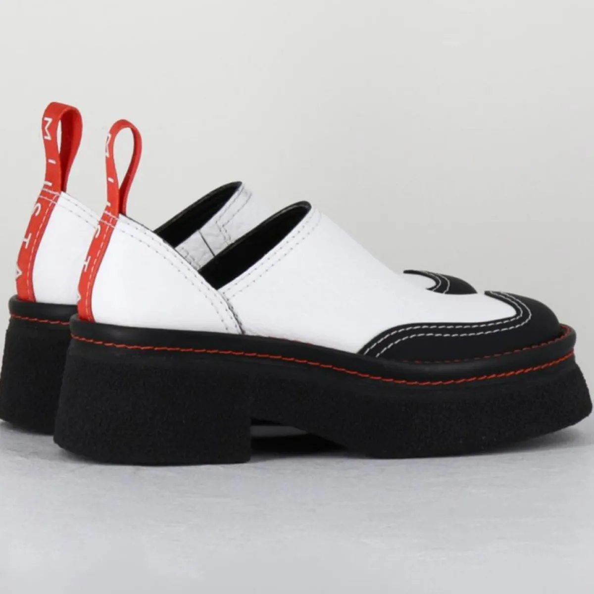 E8 By Miista Sandales À Talons|Sabots en Cuir Mercedes blancs - Talon 6 cm