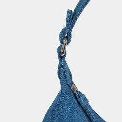 By Far Sacs|Sac à main Baby Amber bleu jean - 22x25x5 cm