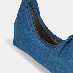 By Far Sacs|Sac à main Baby Amber bleu jean - 22x25x5 cm