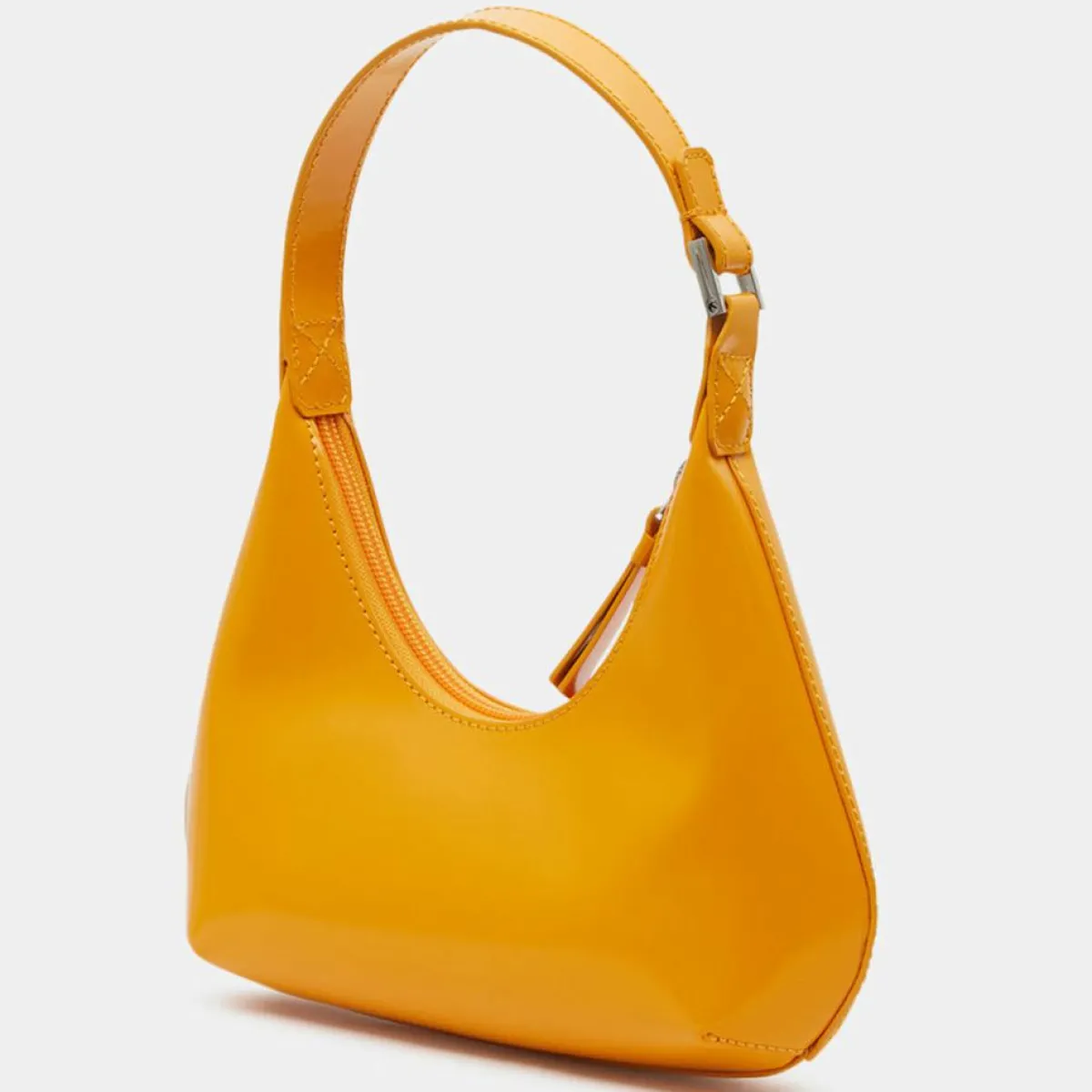 By Far Sacs|Sac à main en Cuir Baby Amber Semi Pate orange - 16x22x6 cm