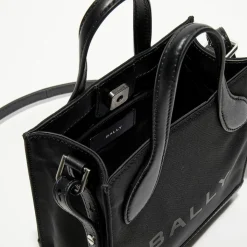 Bally Sacs|Sac à main en Cuir avec logo noir - 22x18 cm