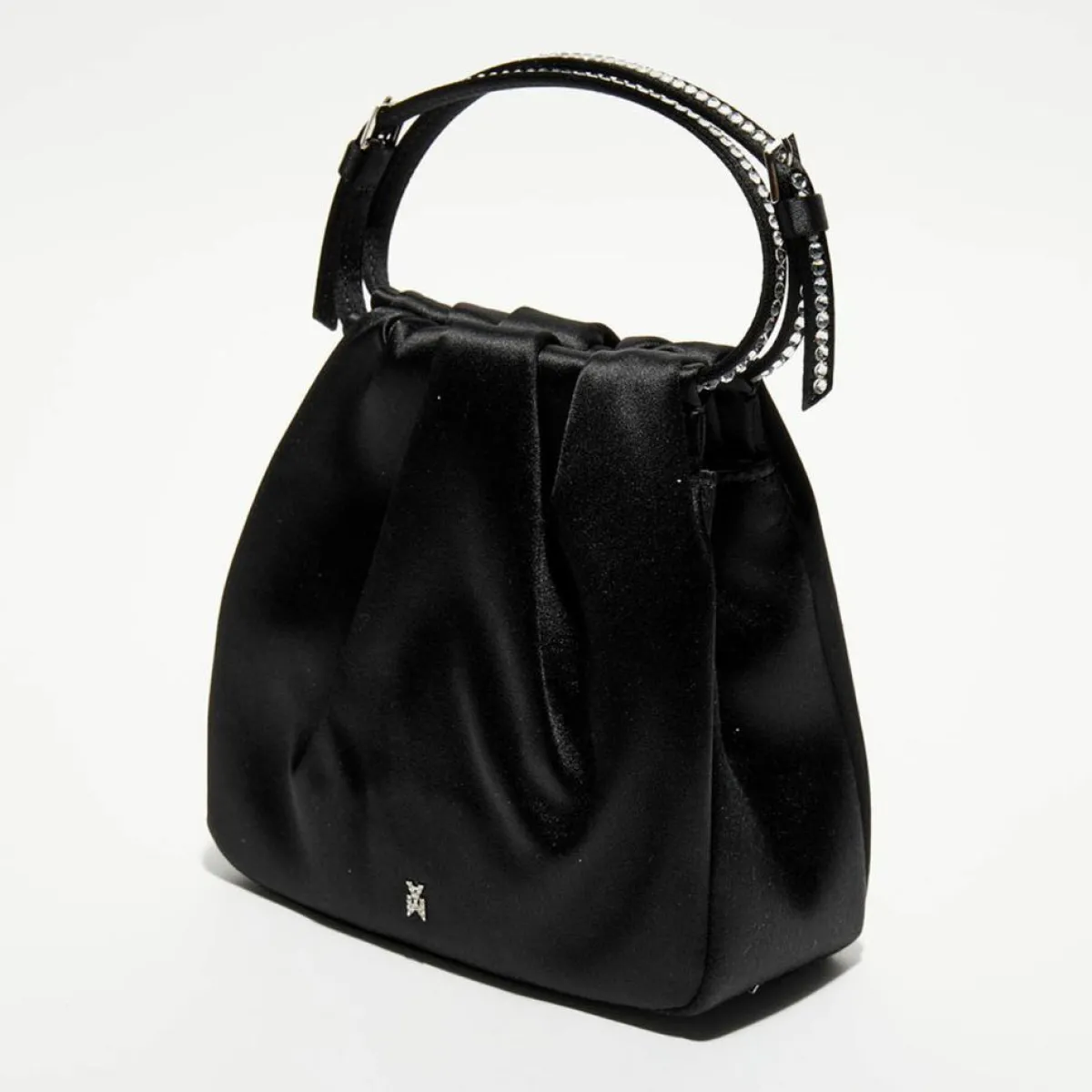 Amina Muaddi Sacs|Sac à main en Soie cristal Vittoria noir - 16.5x16x7 cm