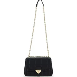 Michael Kors Sacs|Sac bandoulière en Cuir matelassé noir - 25x17x6 cm