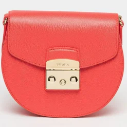 Furla Sacs|Sac bandoulière en Cuir Metropolis Mini rouge 17x15x8 cm