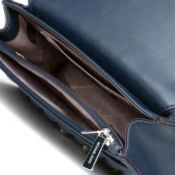 Michael Kors Sacs|Sac bandoulière en Cuir Rose bleu marine - 23x18x5 cm