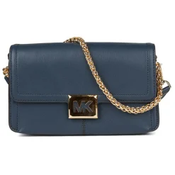 Michael Kors Sacs|Sac bandoulière en Cuir Sonia East West bleu marine - 25x16x5 cm