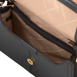 Michael Kors Sacs|Sac bandoulière en Cuir Sonia East West bleu marine - 25x16x5 cm