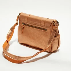 Mila Louise Sacs|Sac besace en Cuir Bess Ng orange - 25x20x7 cm