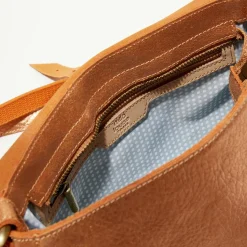 Mila Louise Sacs|Sac besace en Cuir Bess Ng orange - 25x20x7 cm