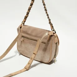 Mila Louise Sacs|Sac besace en Cuir Rocia V rose - 23x20x7 cm