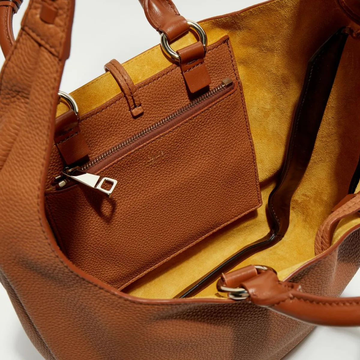 Chloé Sacs|Sac cabas en Cuir Woody caramel - 45x33x13 cm