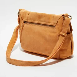 Mila Louise Sacs|Sac en Cuir Bernie V pêche - 25x33x9 cm