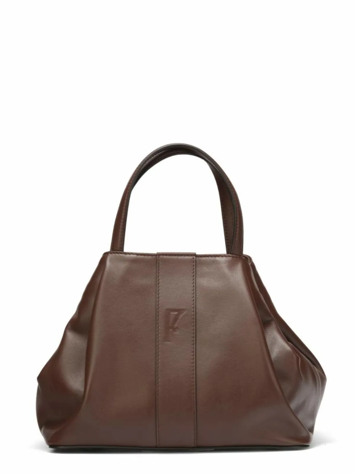 Maison Faret Sacs|Sac en Cuir Pin Marron - 20,5x26,5x15,5 cm