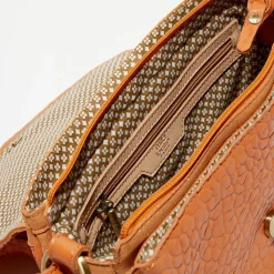 Mila Louise Sacs|Sac en Cuir Robi pêche - 25x10x17 cm