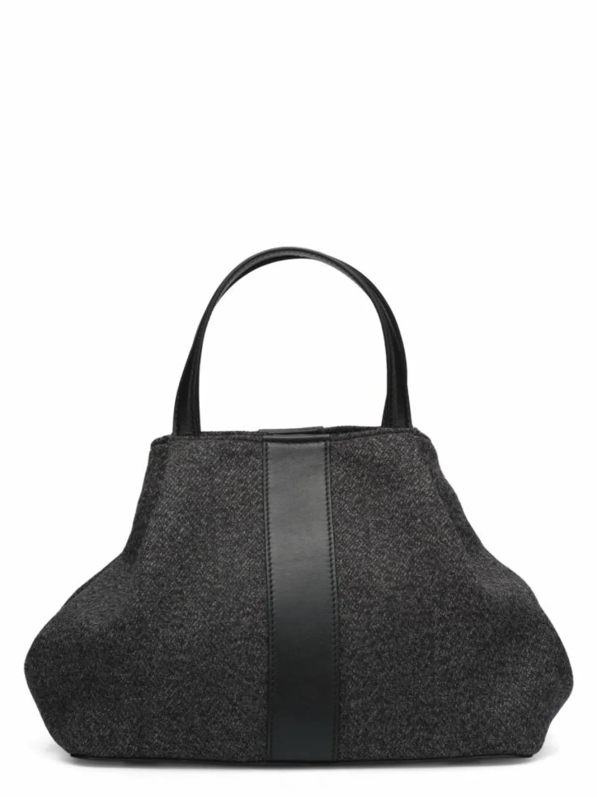 Maison Faret Sacs|Sac en Feutre Pin Gris - 20,5x26,5x15,5 cm