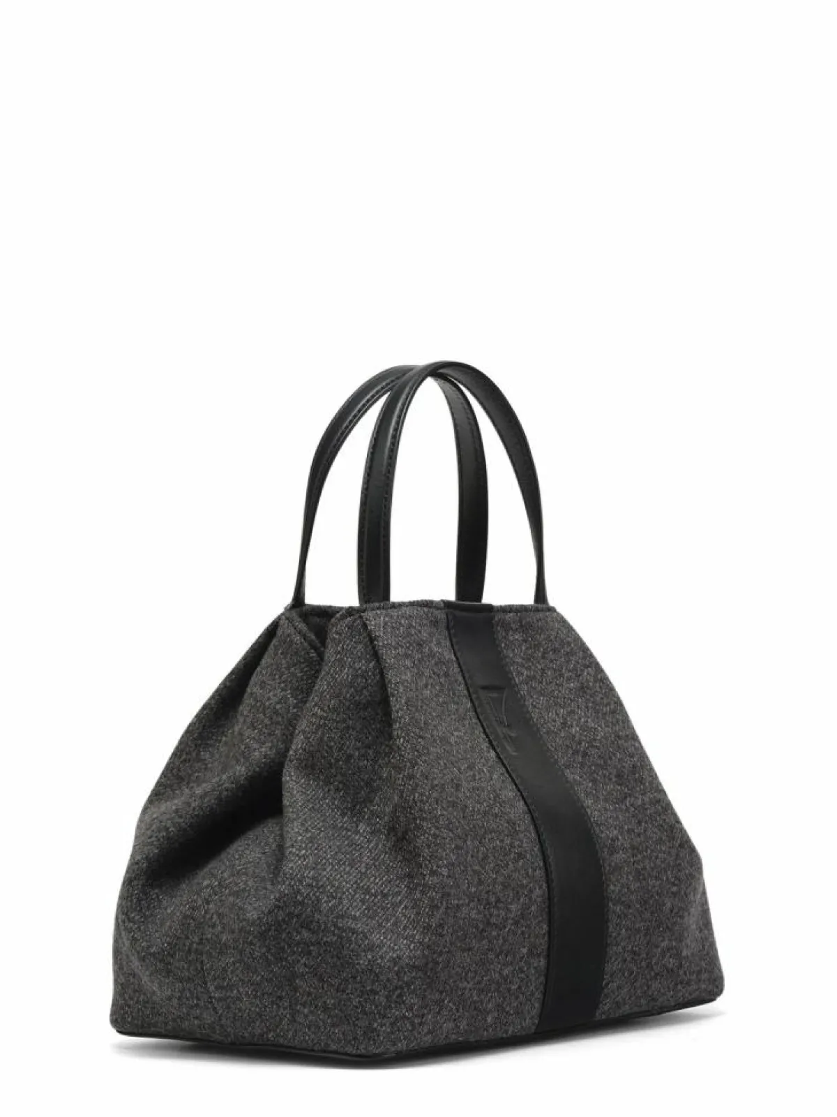 Maison Faret Sacs|Sac en Feutre Pin Gris - 20,5x26,5x15,5 cm