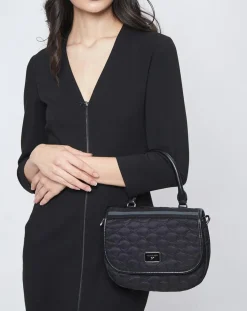 Mauboussin Sacs|Sac en Toile brodée Je t'Attends Je t'Aime nº2 noir - 20x25x8 cm