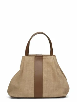 Maison Faret Sacs|Sac en Toile Pin Beige - 20,5x26,5x15,5 cm