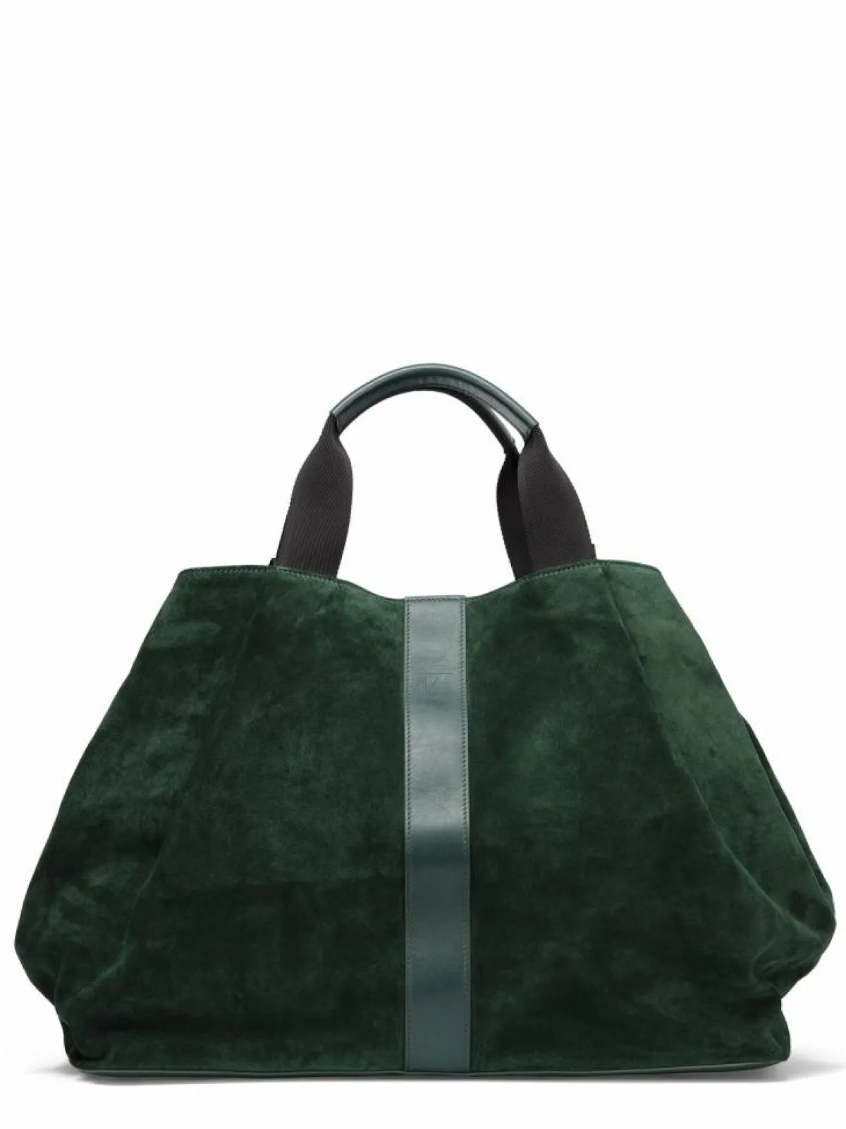 Maison Faret Sacs|Sac en Velours de Cuir Pinasse Eucalyptus - 65x34x26 cm