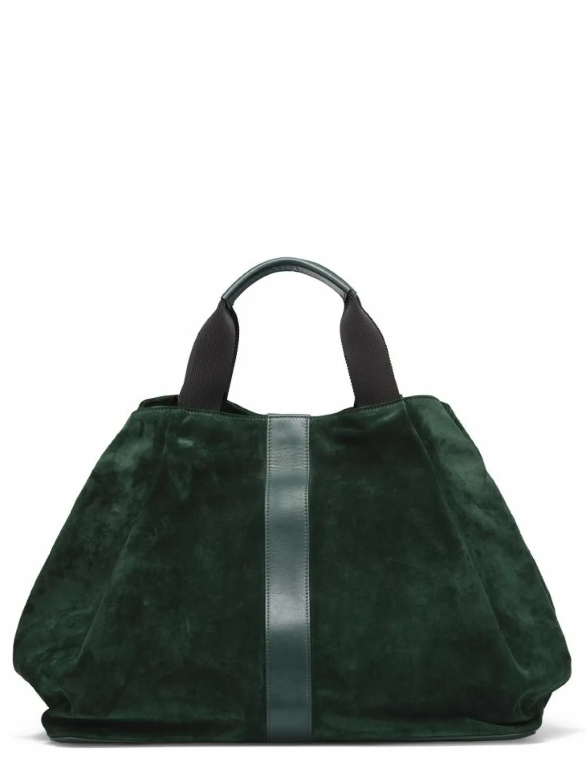 Maison Faret Sacs|Sac en Velours de Cuir Pinasse Eucalyptus - 65x34x26 cm